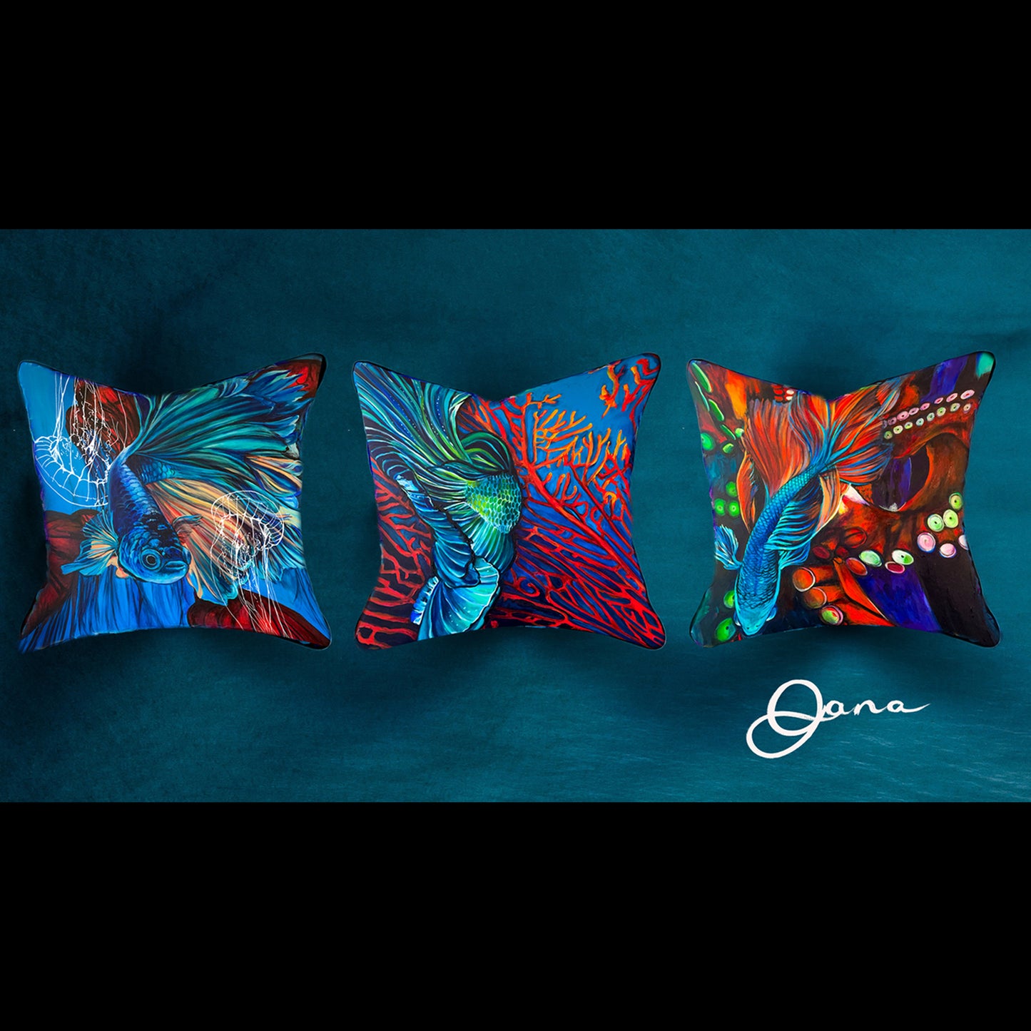 Aqua Scatter Cushion
