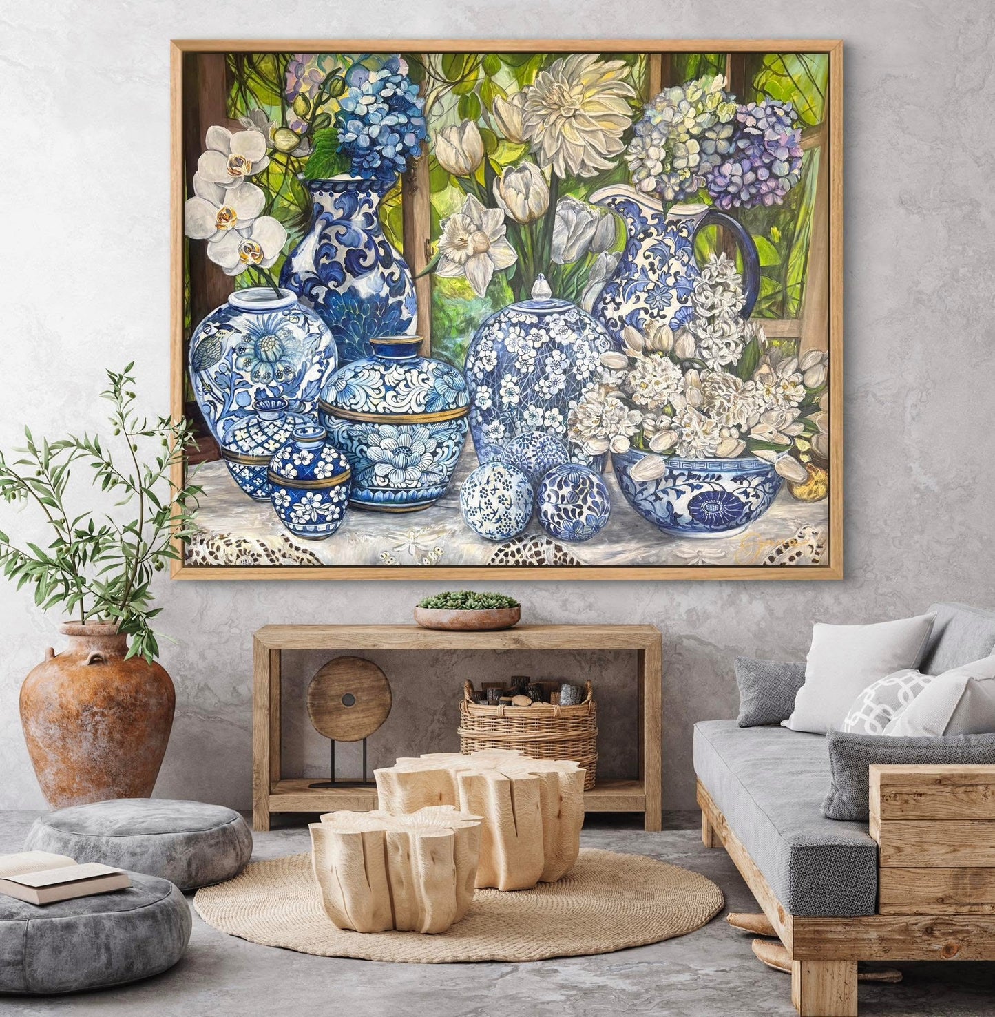Prayers in Porcelain Canvas Print