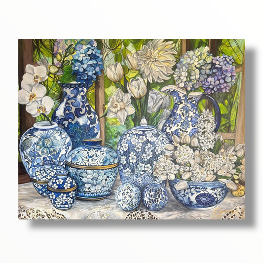 Prayers in Porcelain Canvas Print