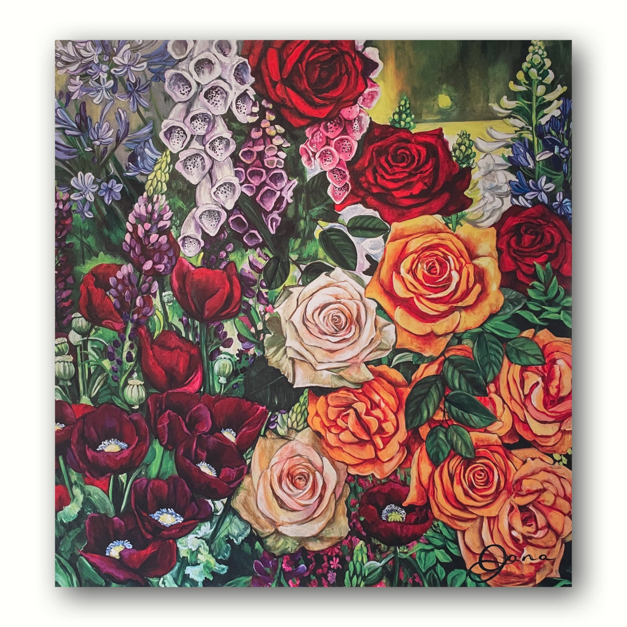 Leana and the King Canvas Print