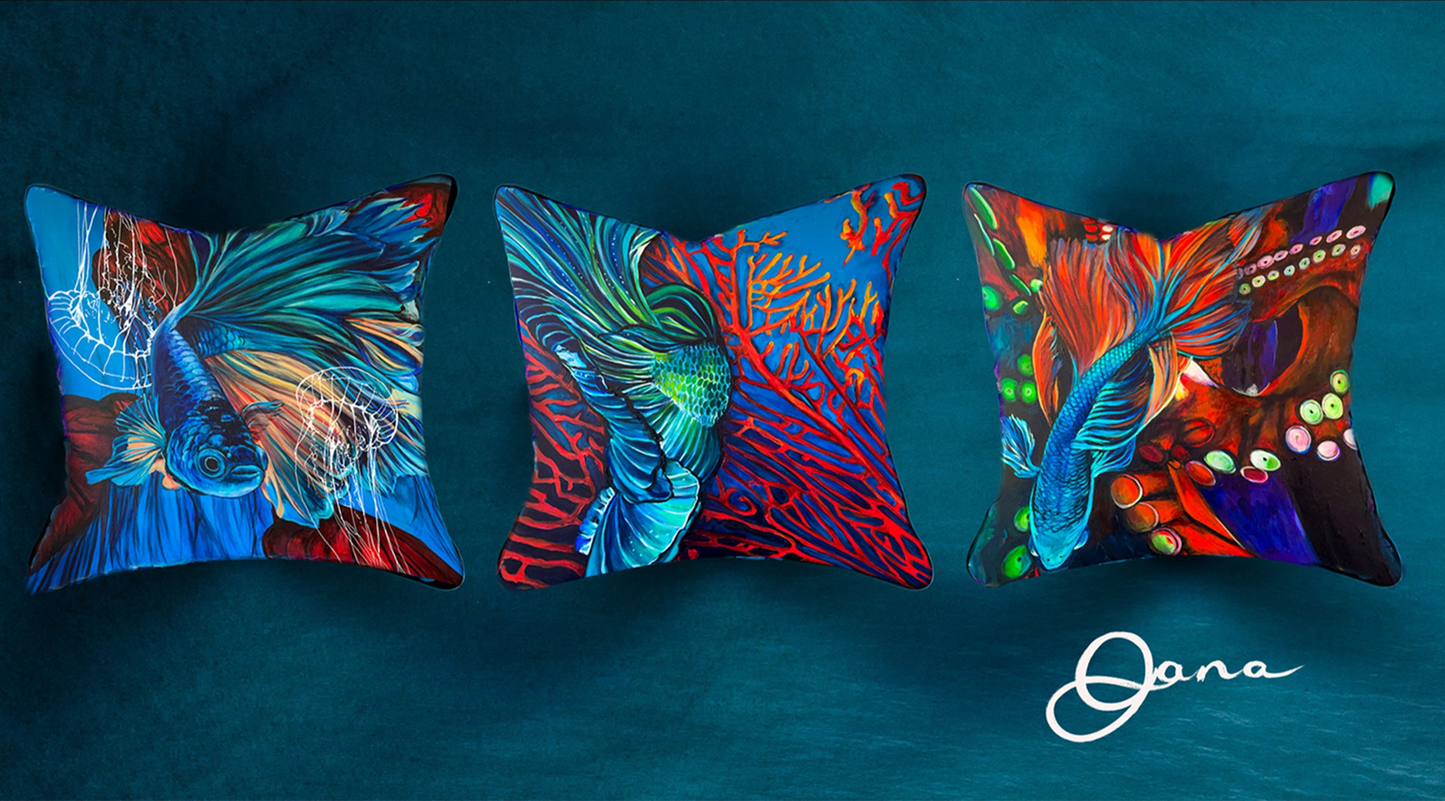 Dark Water Scatter Cushion