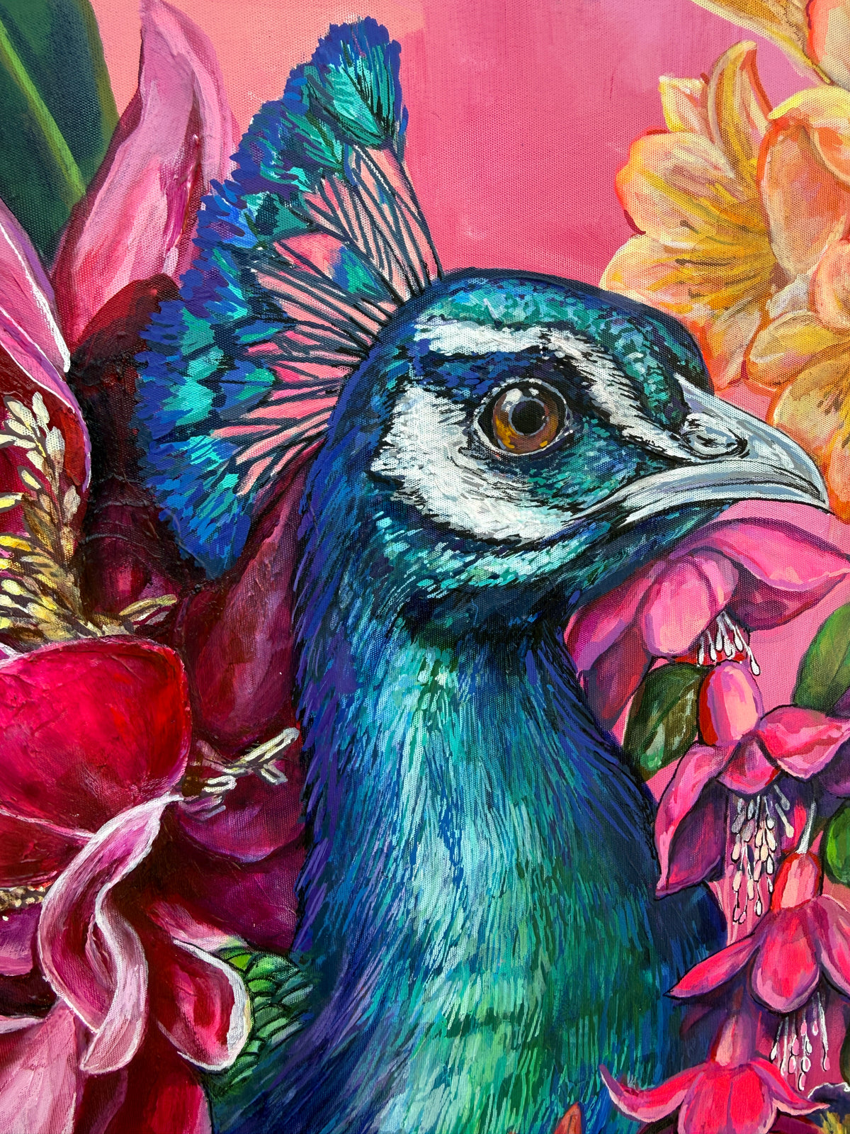 Kaika - Peacock and Floral Study