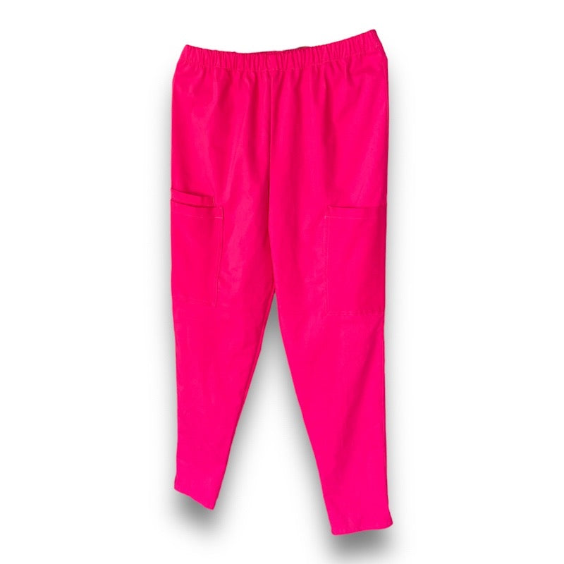 Hot Pink Ladies Scrub Pants