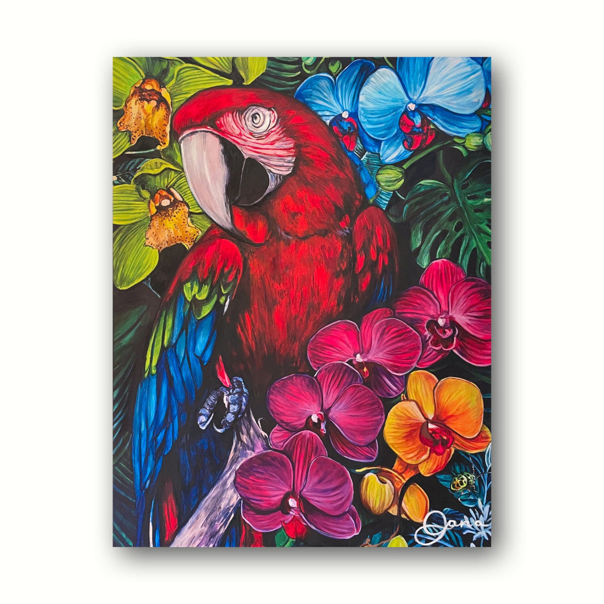 Scarlet Embellished Art By Jana